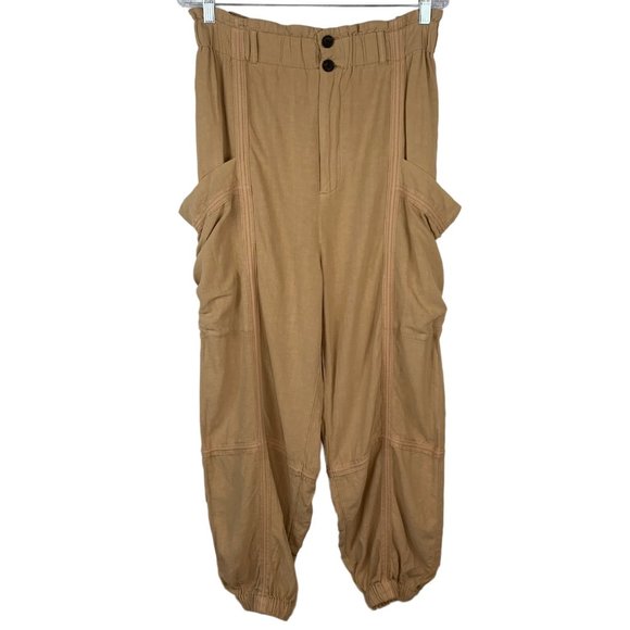 Urban Outfitters Pants - Urban Outfitters Paperbag Cargo Pants Size L NWT Linen Blend